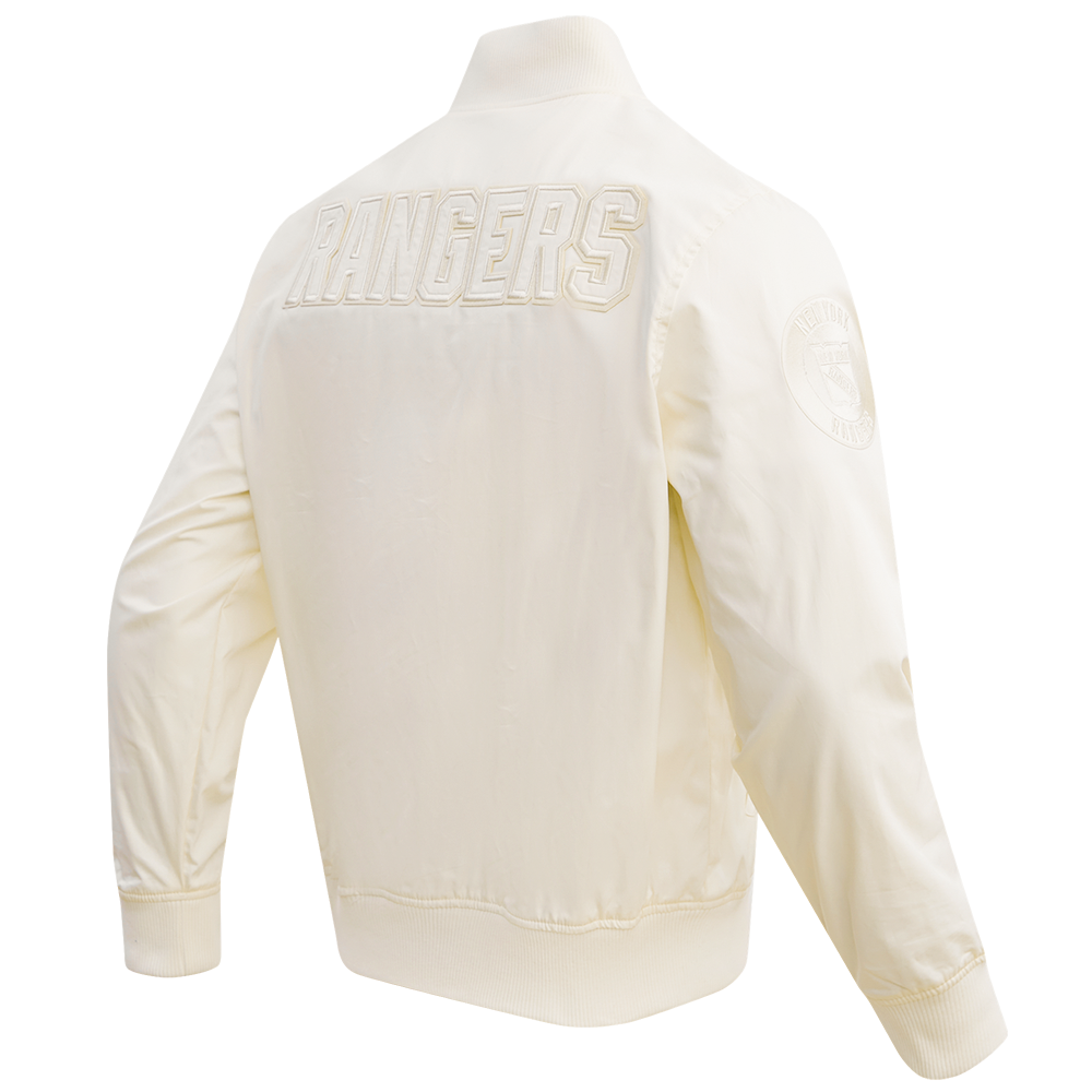NHL NEW YORK RANGERS NEUTRAL MEN'S  TWILL JACKET (EGGSHELL)
