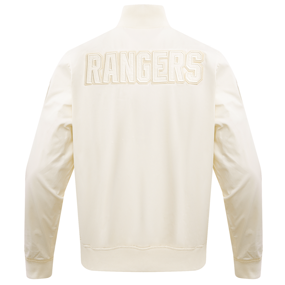 NHL NEW YORK RANGERS NEUTRAL MEN'S  TWILL JACKET (EGGSHELL)
