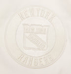 NHL NEW YORK RANGERS NEUTRAL MEN'S  TWILL JACKET (EGGSHELL)