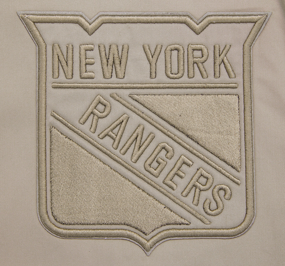 NHL NEW YORK RANGERS NEUTRAL BLOUSON EN SERGÉ POUR HOMME (TAUPE)