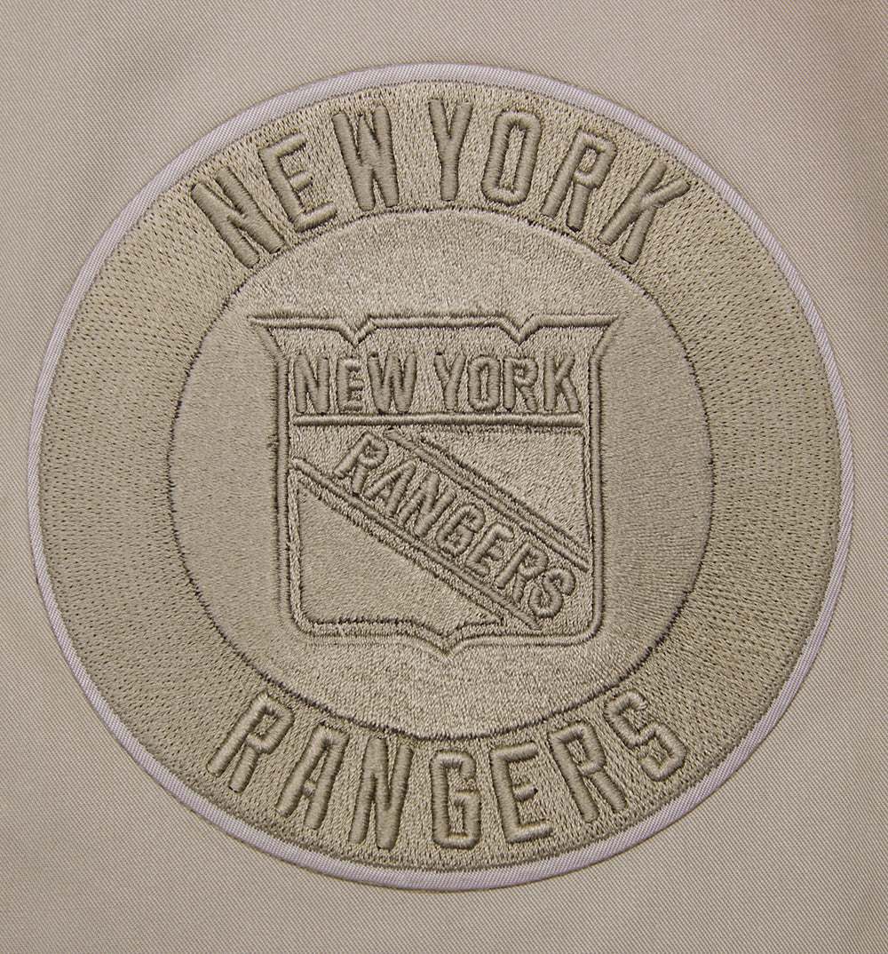 NHL NEW YORK RANGERS NEUTRAL BLOUSON EN SERGÉ POUR HOMME (TAUPE)
