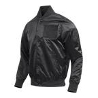 NHL NEW YORK RANGERS TRIPLE BLACK BLOUSON EN SATIN POUR HOMME (TRIPLE NOIR HOMME)