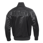 NHL NEW YORK RANGERS TRIPLE BLACK BLOUSON EN SATIN POUR HOMME (TRIPLE NOIR HOMME)