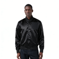 NHL NEW YORK RANGERS TRIPLE BLACK BLOUSON EN SATIN POUR HOMME (TRIPLE NOIR HOMME)