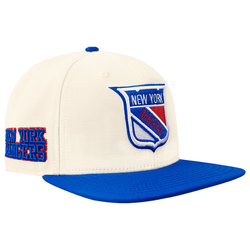 NHL NEW YORK RANGERS RETRO CLASSIC UNISEX PRIMARY LOGO WOOL SNAPBACK (EGGSHELL)