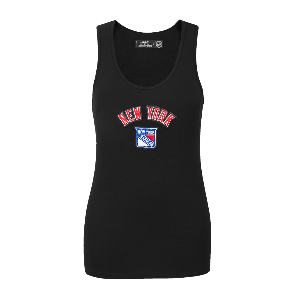 NHL NEW YORK RANGERS CLASSIC CAMISOLE DOS NAGEUR À COUPE DÉCONTRACTÉE POUR FEMME (NOIR)