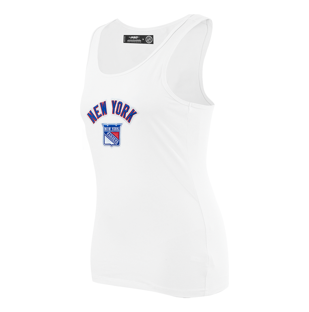 NHL NEW YORK RANGERS CLASSIC WOMEN'S RELAXED FIT RACERBACK (WHITE)