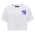 NHL NEW YORK RANGERS CLASSIC WOMEN'S SINGLE JERSEY BOXY TEE (WHITE)