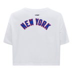 NHL NEW YORK RANGERS CLASSIC WOMEN'S SINGLE JERSEY BOXY TEE (WHITE)