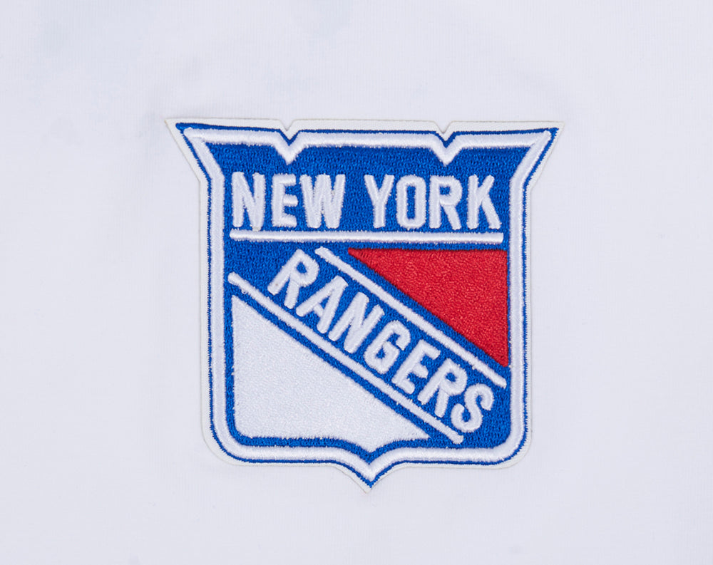 NHL NEW YORK RANGERS CLASSIC WOMEN'S SINGLE JERSEY BOXY TEE (WHITE)
