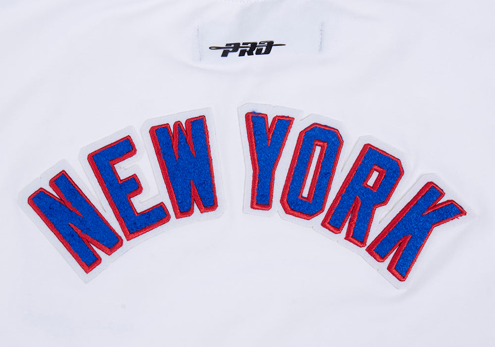 NHL NEW YORK RANGERS CLASSIC WOMEN'S SINGLE JERSEY BOXY TEE (WHITE)