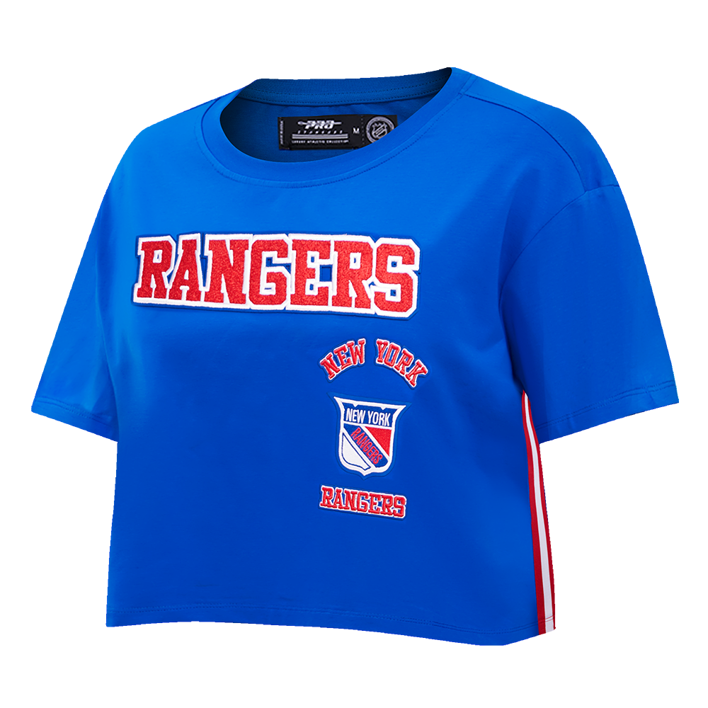 NHL NEW YORK RANGERS RETRO CLASSIC WOMEN'S BOXY TEE (ROYAL BLUE)