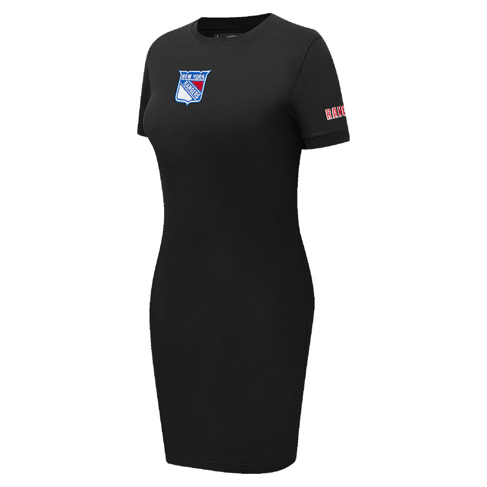 NHL NEW YORK RANGERS CLASSIC WOMEN'S BODYCON DRESS (BLACK)
