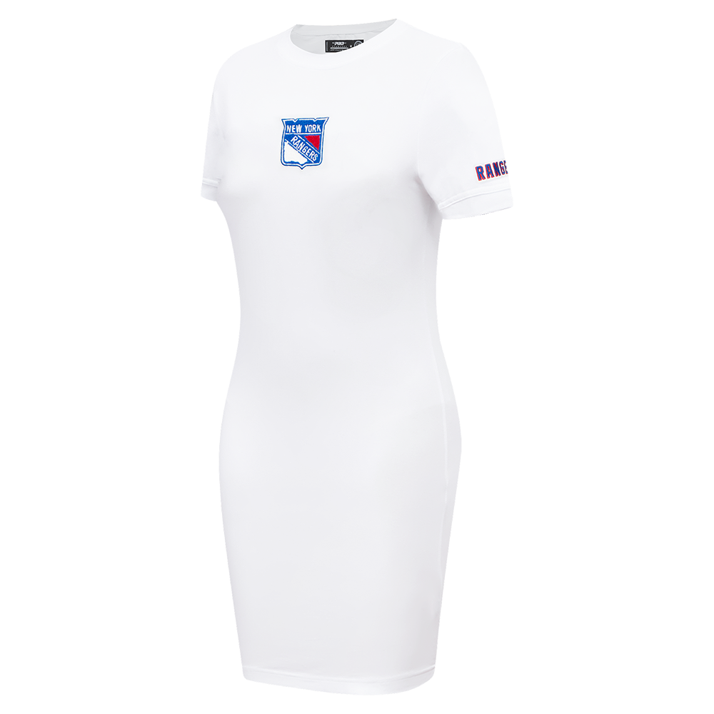 NHL NEW YORK RANGERS CLASSIC WOMEN'S BODYCON DRESS (WHITE)