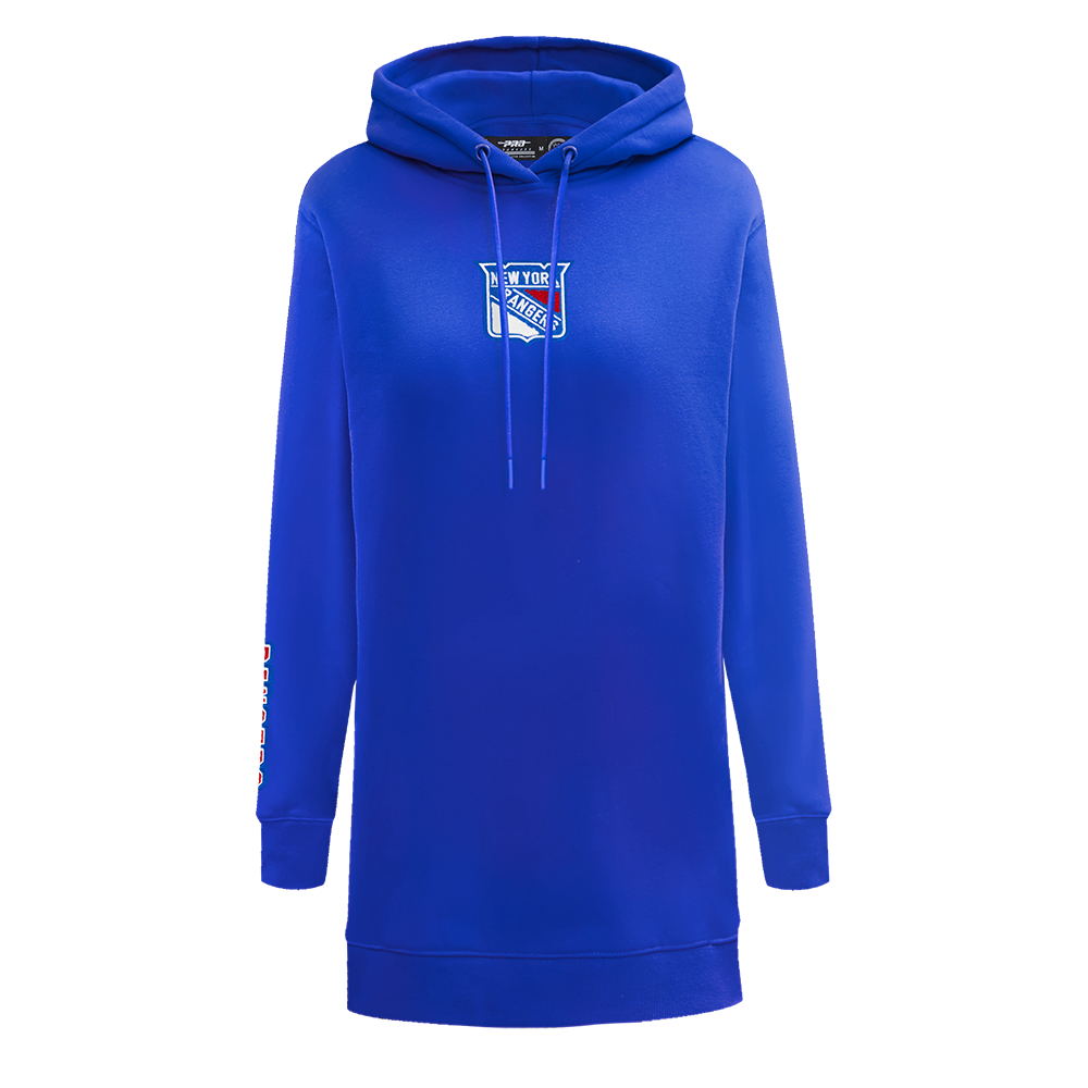 NHL NEW YORK RANGERS CLASSIC ROBE À CAPUCHON EN MOLLETON POUR FEMME (BLEU ROYAL)
