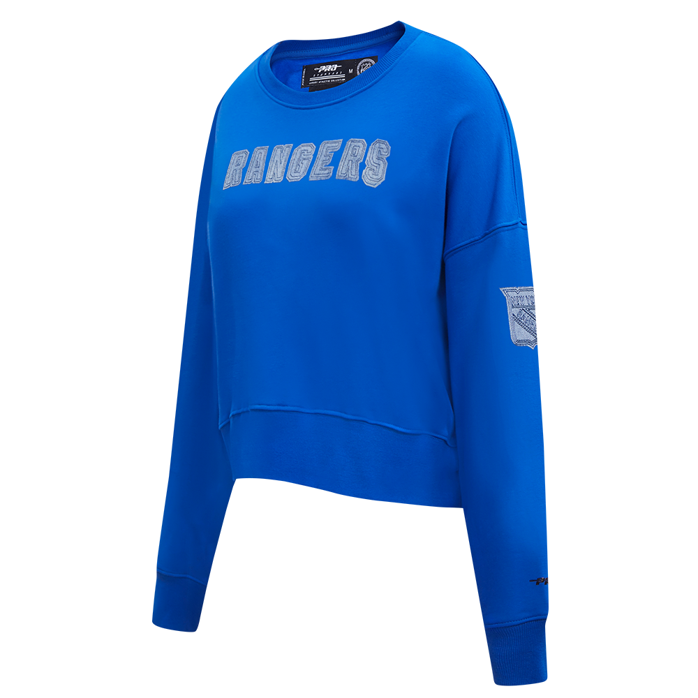 NHL NEW YORK RANGERS VARSITY BLUES WOMEN'S CREWNECK (ROYAL BLUE)