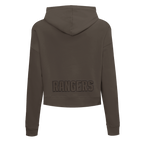 NHL NEW YORK RANGERS NEUTRAL CHANDAIL À CAPUCHON COURT EN MOLLETON (TAUPE FONCÉ)