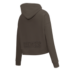 NHL NEW YORK RANGERS NEUTRAL CHANDAIL À CAPUCHON COURT EN MOLLETON (TAUPE FONCÉ)