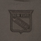 NHL NEW YORK RANGERS NEUTRAL CHANDAIL À CAPUCHON COURT EN MOLLETON (TAUPE FONCÉ)