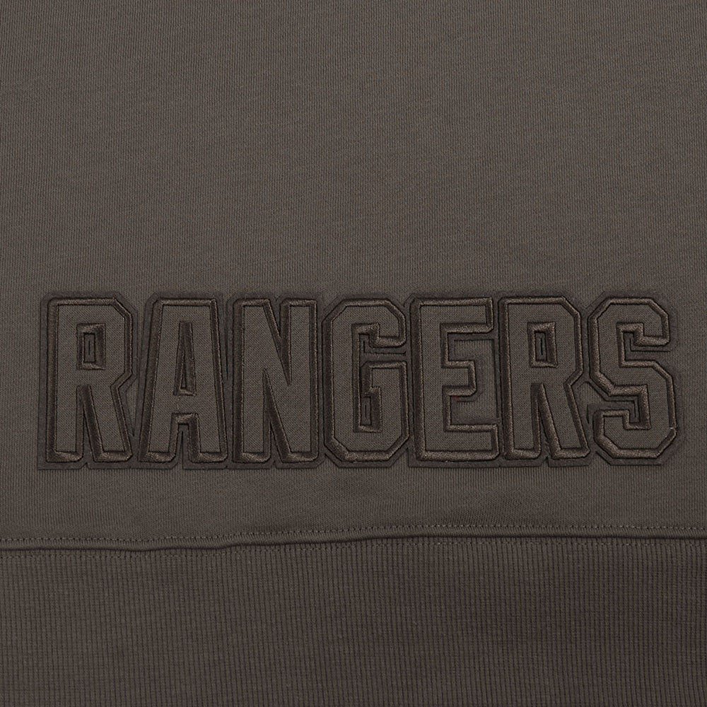 NHL NEW YORK RANGERS NEUTRAL CHANDAIL À CAPUCHON COURT EN MOLLETON (TAUPE FONCÉ)