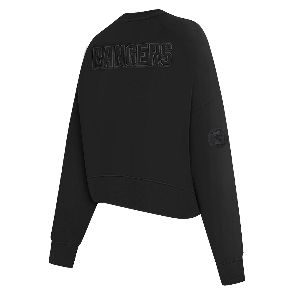 NHL NEW YORK RANGERS NEUTRAL WOMEN'S CREWNECK (BLACK)