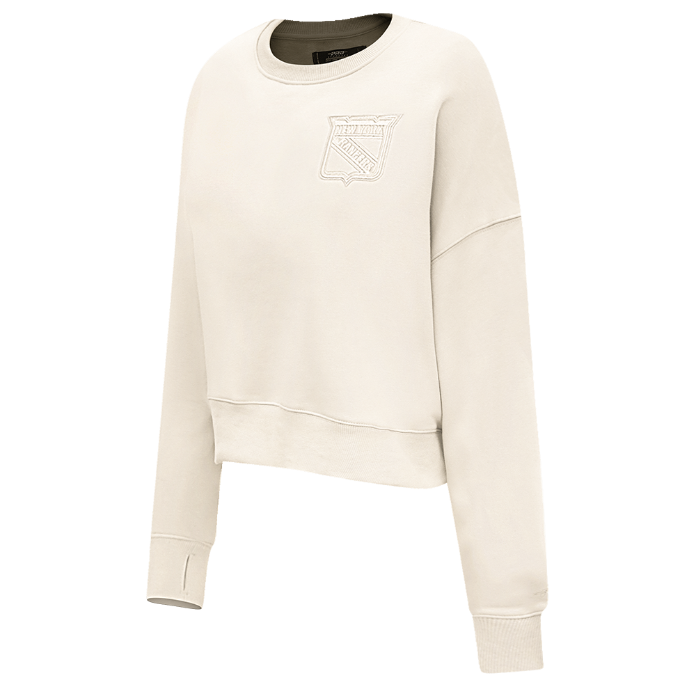 NHL NEW YORK RANGERS NEUTRAL WOMEN'S CREWNECK (EGGSHELL)