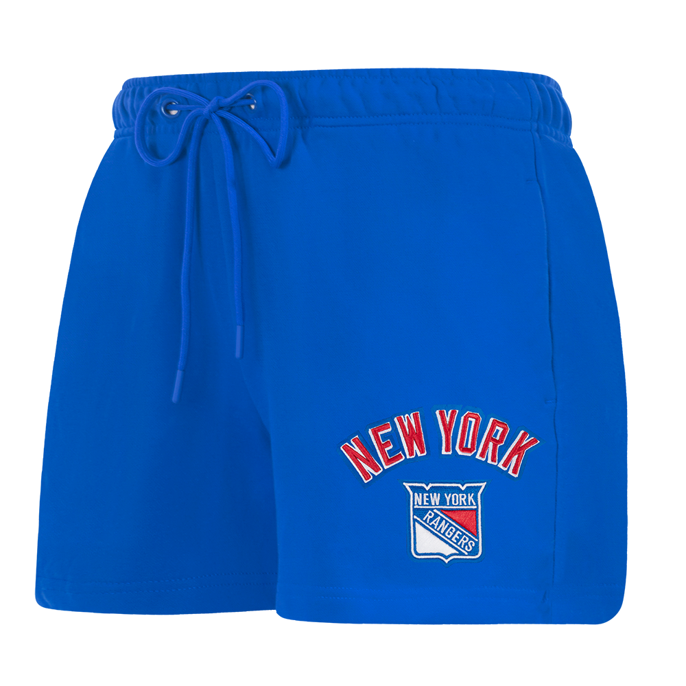 NHL NEW YORK RANGERS CLASSIC SHORT EN MOLLETON POUR FEMME (BLEU ROYAL)