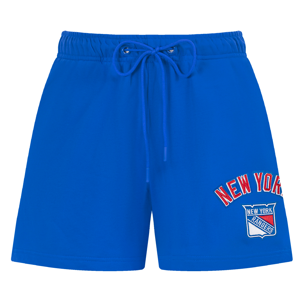 NHL NEW YORK RANGERS CLASSIC SHORT EN MOLLETON POUR FEMME (BLEU ROYAL)