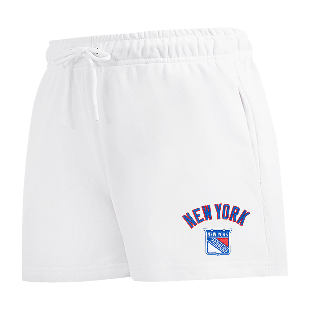 NHL NEW YORK RANGERS CLASSIC WOMEN'S FLEECE SHORT (WHITE)