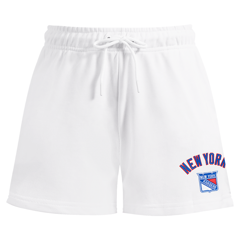 NHL NEW YORK RANGERS CLASSIC WOMEN'S FLEECE SHORT (WHITE)