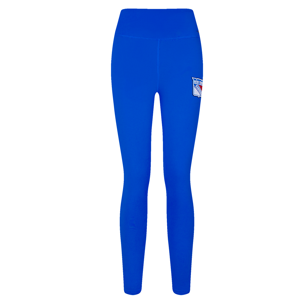 NHL NEW YORK RANGERS CLASSIC WOMEN'S HIGH WAIST JERSEY LEGGING (ROYAL BLUE)