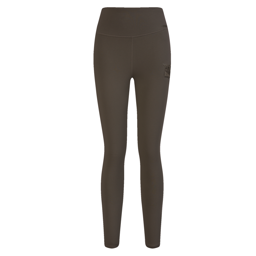 NHL NEW YORK RANGERS NEUTRAL HIGH WAIST JERSEY LEGGING (DARK TAUPE)