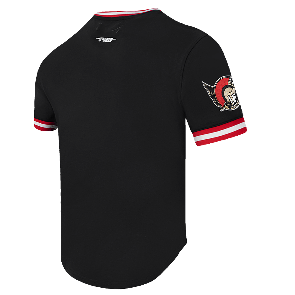 NHL OTTAWA SENATORS CLASSIC CHENILLE MEN'S DK TEE (BLACK/RED)