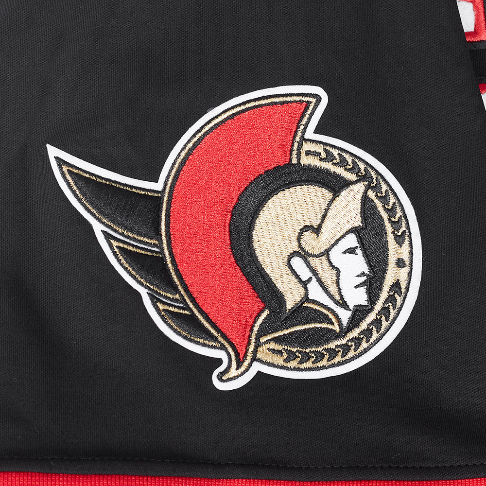 NHL OTTAWA SENATORS CLASSIC CHENILLE MEN'S DK TEE (BLACK/RED)