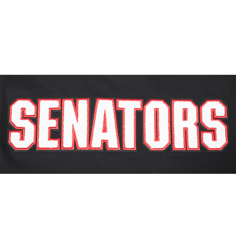 NHL OTTAWA SENATORS CLASSIC CHENILLE MEN'S DK TEE (BLACK/RED)
