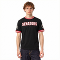 NHL OTTAWA SENATORS CLASSIC CHENILLE MEN'S DK TEE (BLACK/RED)