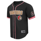NHL OTTAWA SENATORS CLASSIC MESH CHEMISE BOUTONNÉE (NOIR/ROUGE)