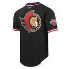NHL OTTAWA SENATORS CLASSIC MESH CHEMISE BOUTONNÉE (NOIR/ROUGE)