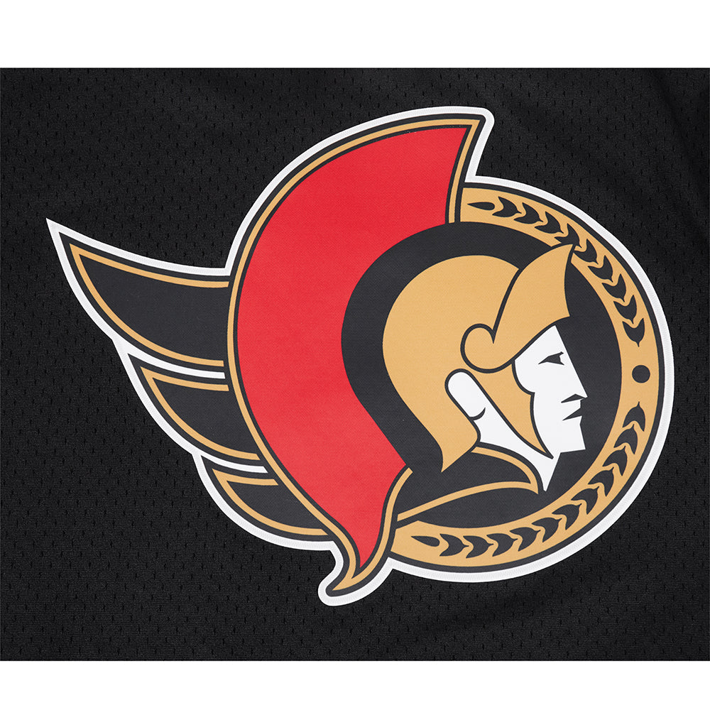NHL OTTAWA SENATORS CLASSIC MESH CHEMISE BOUTONNÉE (NOIR/ROUGE)