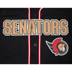 NHL OTTAWA SENATORS CLASSIC MESH CHEMISE BOUTONNÉE (NOIR/ROUGE)