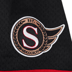 NHL OTTAWA SENATORS CLASSIC MESH CHEMISE BOUTONNÉE (NOIR/ROUGE)