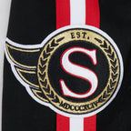 NHL OTTAWA SENATORS CLASSIC CHENILLE MEN'S DK SHORT (BLACK/RED)