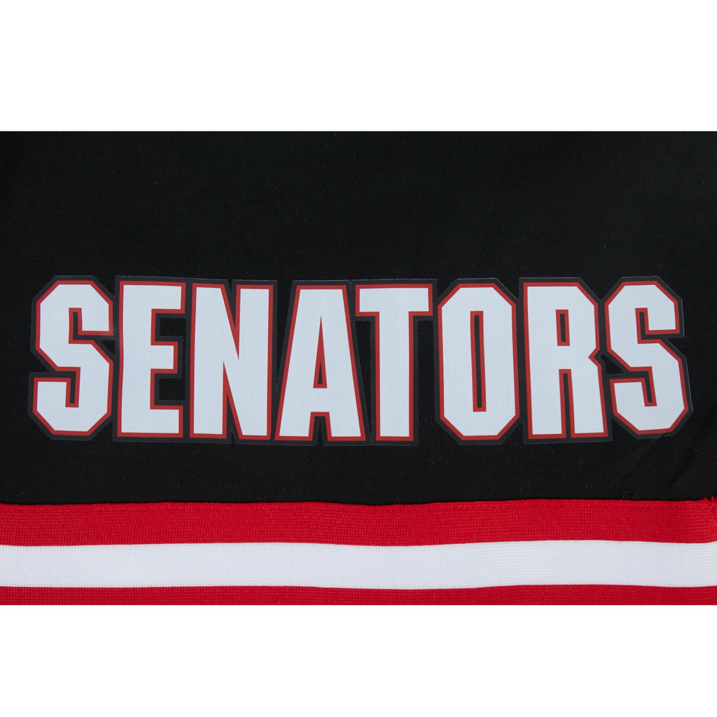 NHL OTTAWA SENATORS CLASSIC CHENILLE MEN'S DK SHORT (BLACK/RED)
