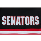 NHL OTTAWA SENATORS CLASSIC CHENILLE MEN'S DK SHORT (BLACK/RED)