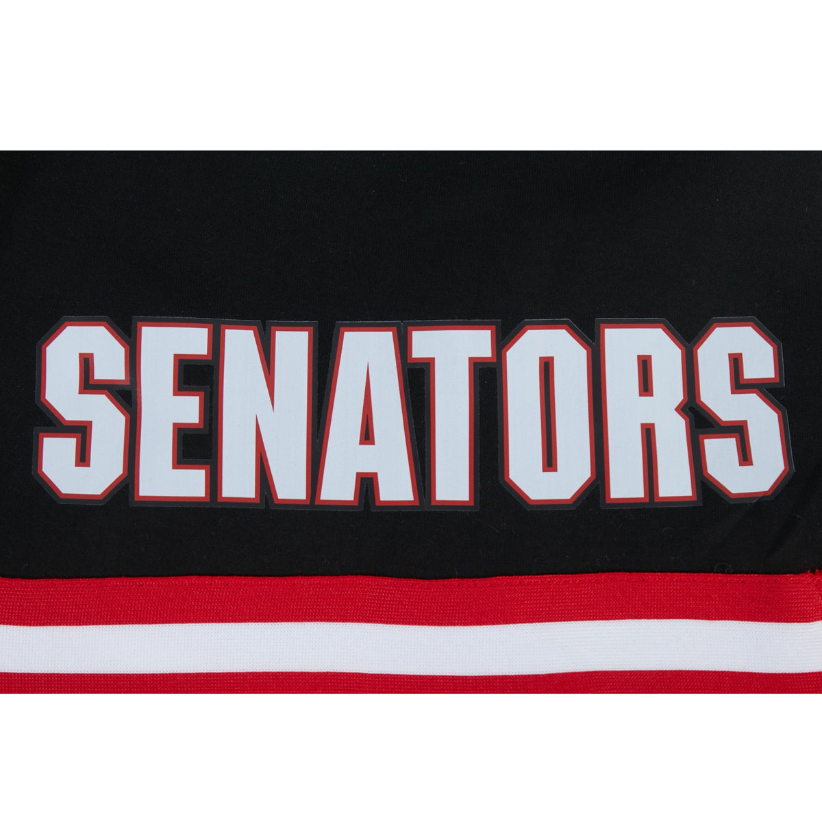 NHL OTTAWA SENATORS CLASSIC CHENILLE MEN'S DK SHORT (BLACK/RED)