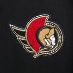 NHL OTTAWA SENATORS CLASSIC T-SHIRT EN JERSEY SIMPLE À COUPE CARRÉE POUR FEMME (NOIR)