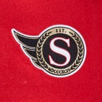 NHL OTTAWA SENATORS  CLASSIC WOMEN'S VARSITY JACKET (RED/BLACK)