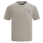 NHL PHILADELPHIA FLYERS NEUTRAL T-SHIRT EN JERSEY DE COTON À ÉPAULES TOMBANTES POUR HOMME (TAUPE)