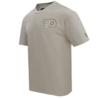 NHL PHILADELPHIA FLYERS NEUTRAL T-SHIRT EN JERSEY DE COTON À ÉPAULES TOMBANTES POUR HOMME (TAUPE)