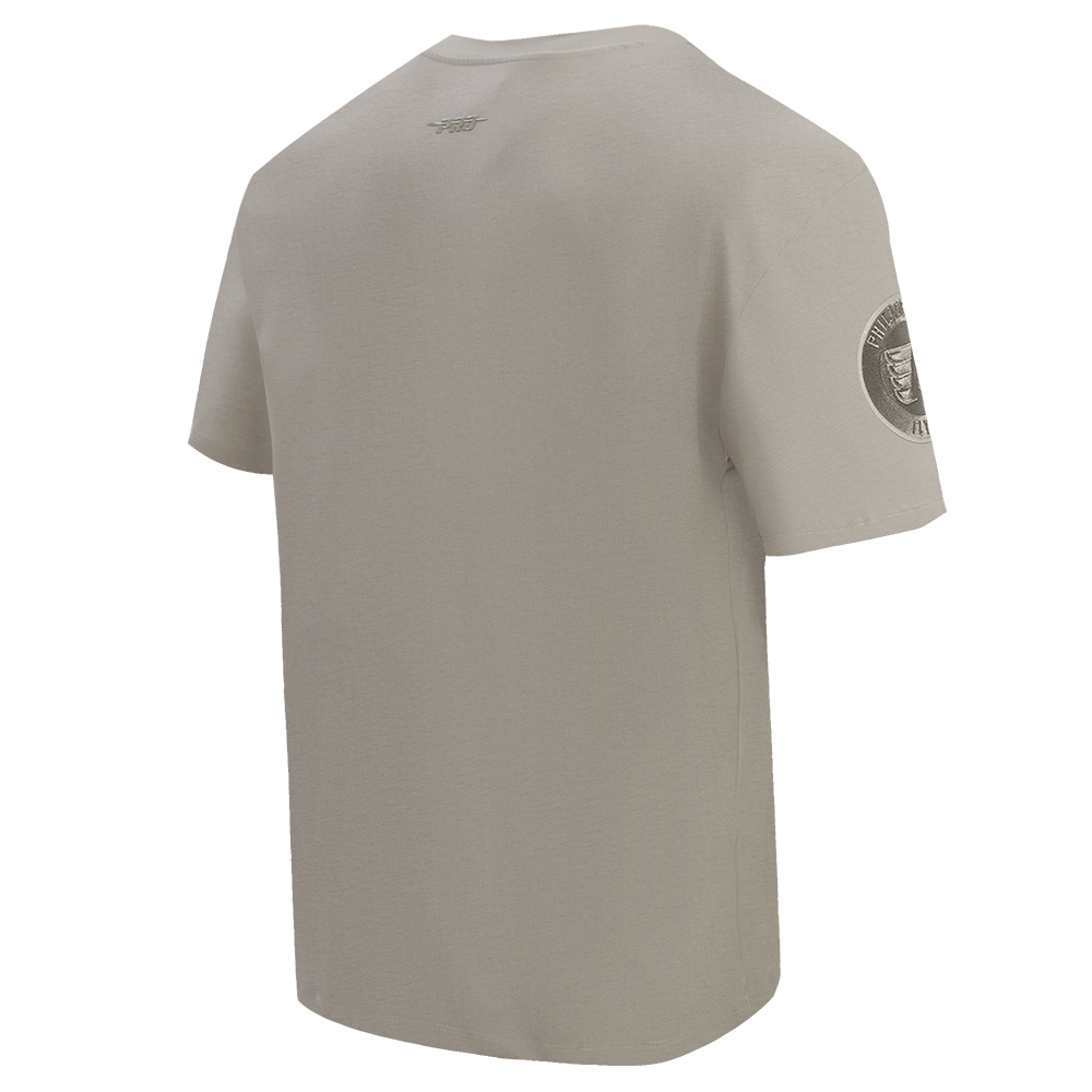 NHL PHILADELPHIA FLYERS NEUTRAL T-SHIRT EN JERSEY DE COTON À ÉPAULES TOMBANTES POUR HOMME (TAUPE)